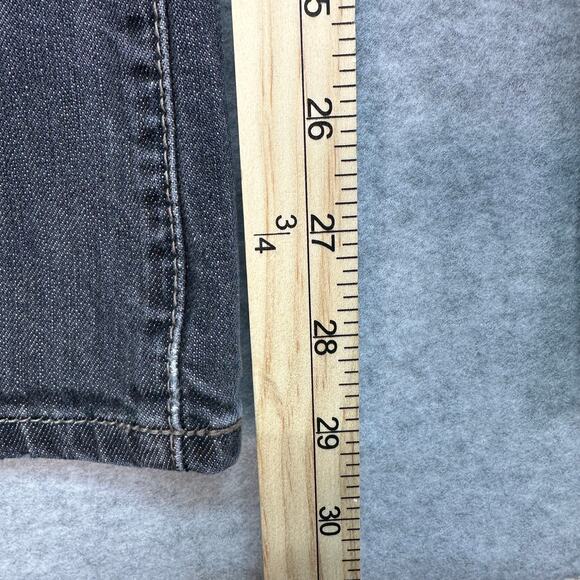 Tommy Hilfiger Freedom Boot Cut Jeans Womens 6R Black Slim Fit Low Rise Y2K Vibe - Picture 7 of 8